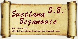 Svetlana Bežanović vizit kartica